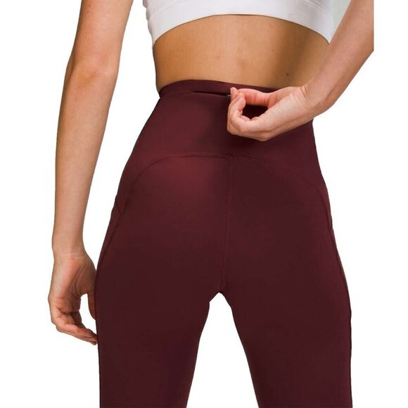 Lululemon Women's US6 Cassis Red Swift Speed  High-Rise 26’ Tight Yoga Pants - Picture 5 of 11